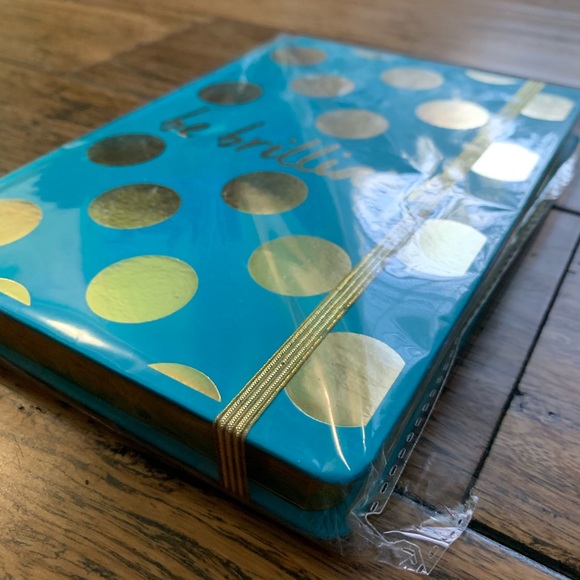 Blue & Gold Polka Dot - Notebook - Picture 2 of 3